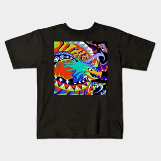 sea monster ecopop, the kaiju of the oceans Kids T-Shirt